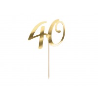 "40" arany tortadísz
