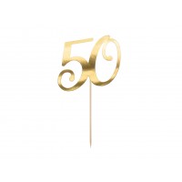 "50" arany tortadísz