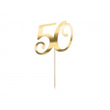 "50" arany tortadísz