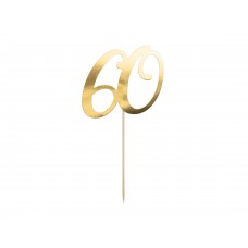 "60" arany tortadísz
