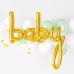 "baby" feliratú arany fólia lufi