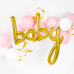 "baby" feliratú arany fólia lufi