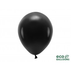 Fekete eco lufi (10db) metálos