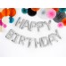 "Happy Birthday" fólialufi (ezüst)