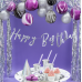 "Happy Birthday" ezüst felirat